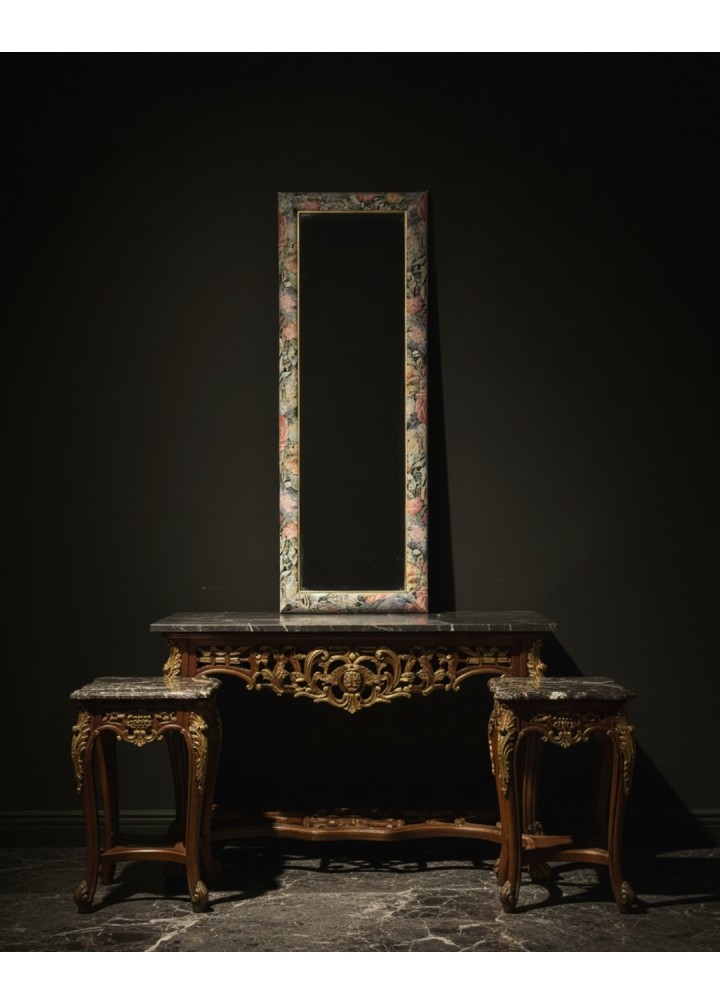 Goblen Desenli Uzun Dekoratif Ayna